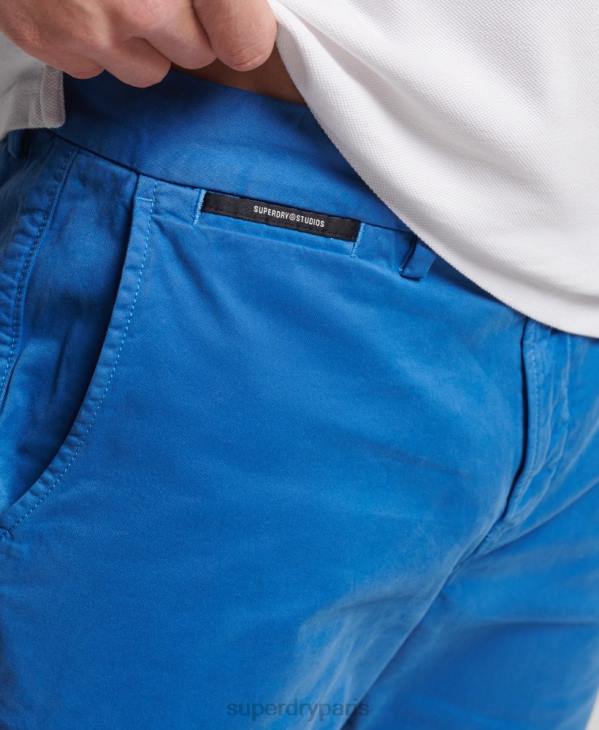Superdry Hommes short chino en coton biologique D64Z336 vêtements bleu clair
