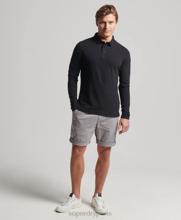 Superdry Hommes short chino en coton biologique D64Z349 vêtements gris clair