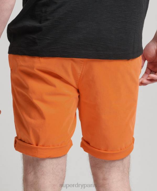 Superdry Hommes short chino en coton biologique D64Z6475 vêtements orange