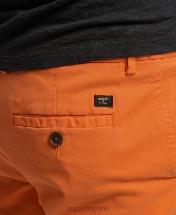 Superdry Hommes short chino en coton biologique D64Z6475 vêtements orange