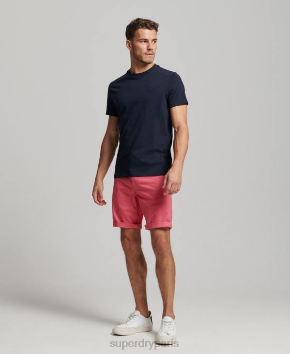 Superdry Hommes short chino officier D64Z71 vêtements rose