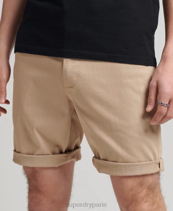 Superdry Hommes short chino officier vintage D64Z307 vêtements crème