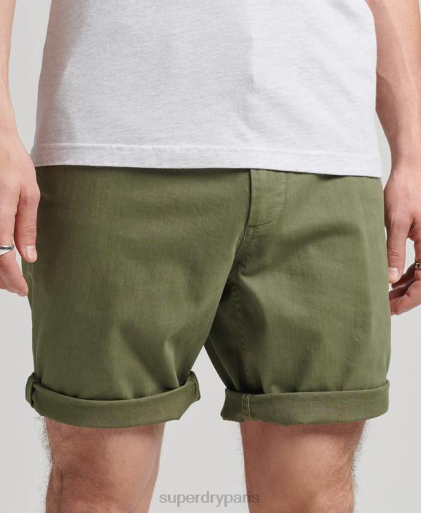 Superdry Hommes short chino officier vintage D64Z312 vêtements kaki