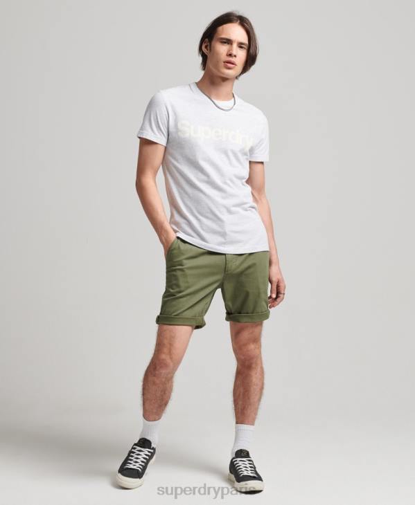 Superdry Hommes short chino officier vintage D64Z312 vêtements kaki