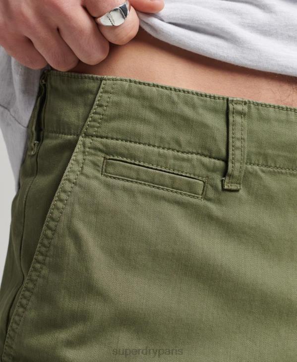 Superdry Hommes short chino officier vintage D64Z312 vêtements kaki