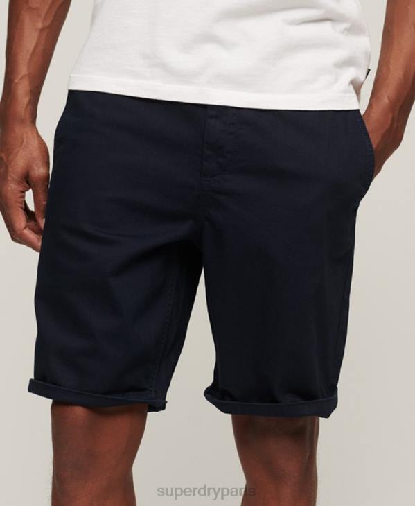 Superdry Hommes short chino officier vintage D64Z73 vêtements marine
