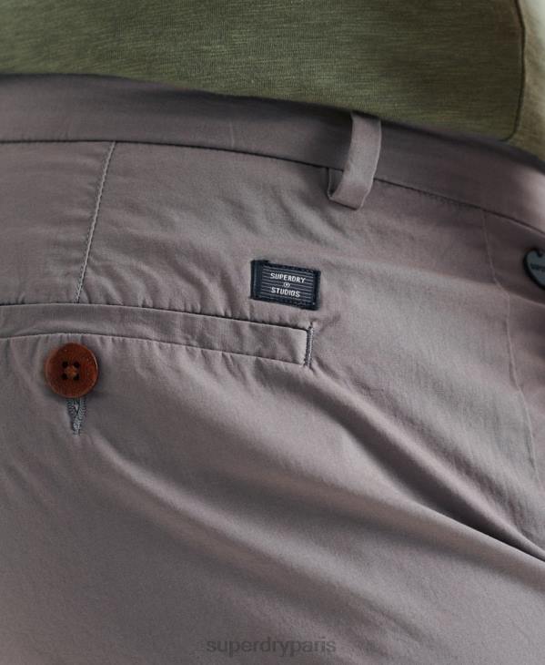 Superdry Hommes short chino presse-papiers D64Z6493 vêtements gris clair