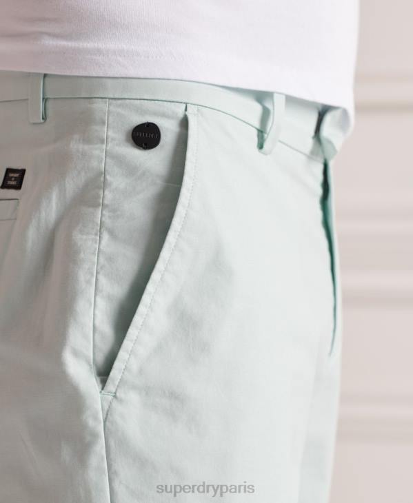 Superdry Hommes short chino presse-papiers D64Z6494 vêtements bleu clair