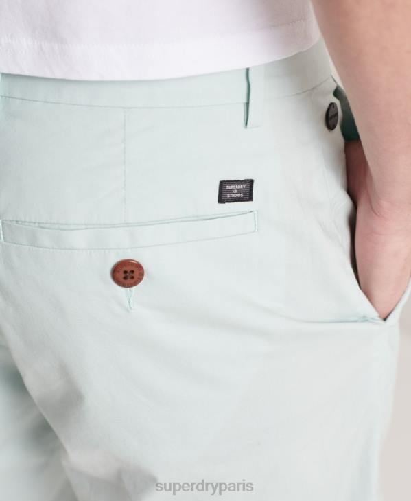 Superdry Hommes short chino presse-papiers D64Z6494 vêtements bleu clair