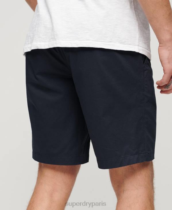 Superdry Hommes short chino slim stretch D64Z103 vêtements marine