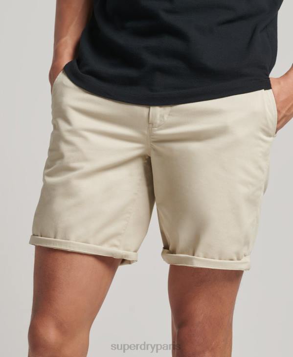 Superdry Hommes short chino slim stretch D64Z254 vêtements beige