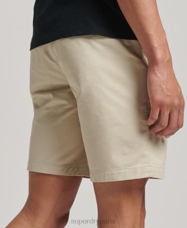 Superdry Hommes short chino slim stretch D64Z254 vêtements beige