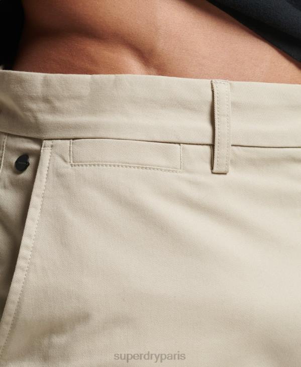 Superdry Hommes short chino slim stretch D64Z254 vêtements beige