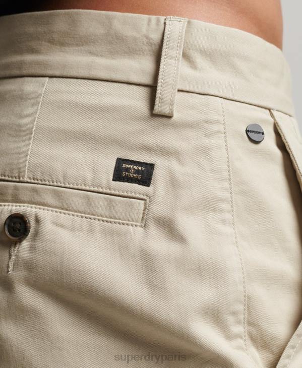 Superdry Hommes short chino slim stretch D64Z254 vêtements beige