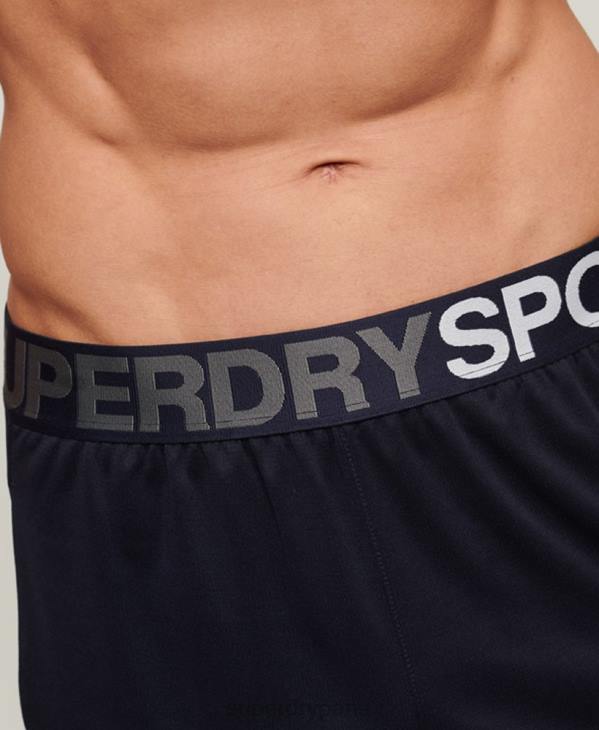 Superdry Hommes short décontracté D64Z1406 vêtements marine