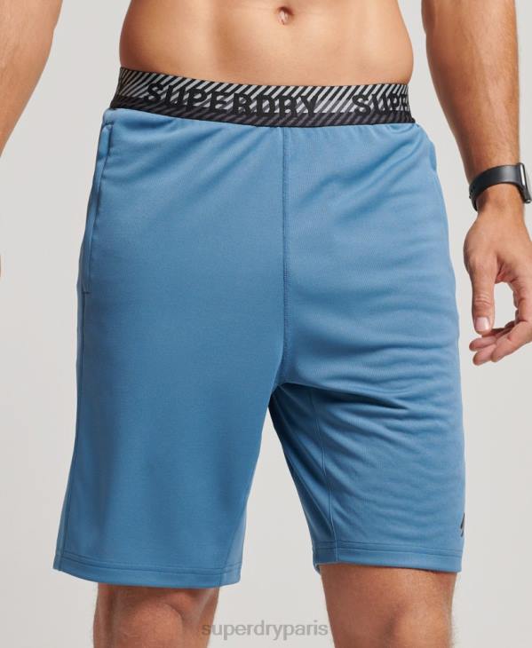 Superdry Hommes short décontracté D64Z298 vêtements bleu
