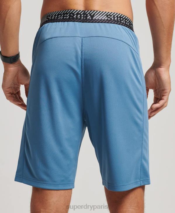 Superdry Hommes short décontracté D64Z298 vêtements bleu