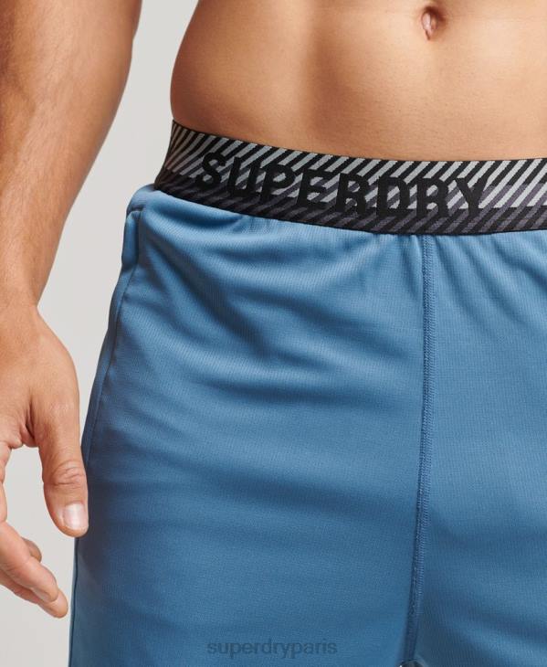 Superdry Hommes short décontracté D64Z298 vêtements bleu