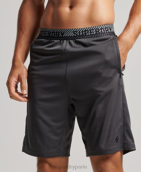Superdry Hommes short décontracté D64Z318 vêtements gris foncé