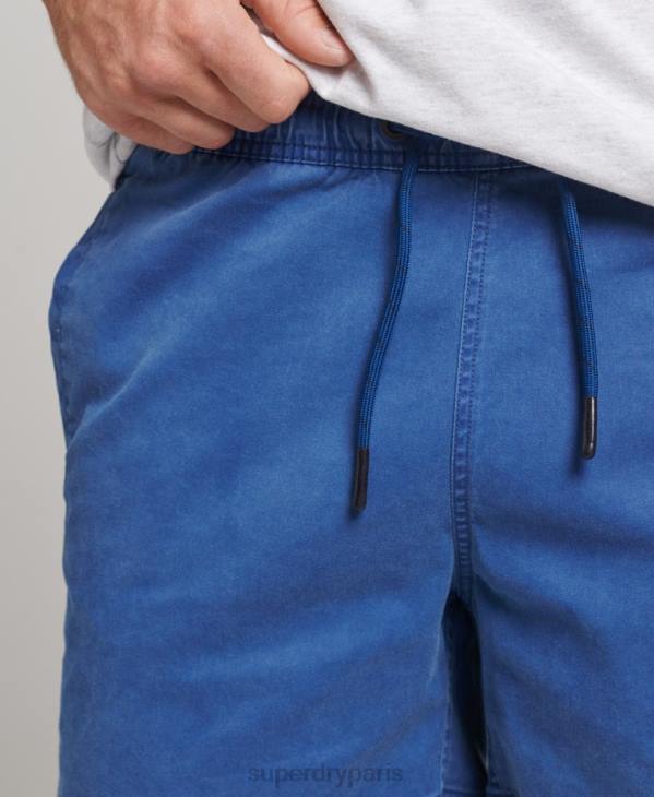 Superdry Hommes short délavé vintage D64Z379 vêtements bleu