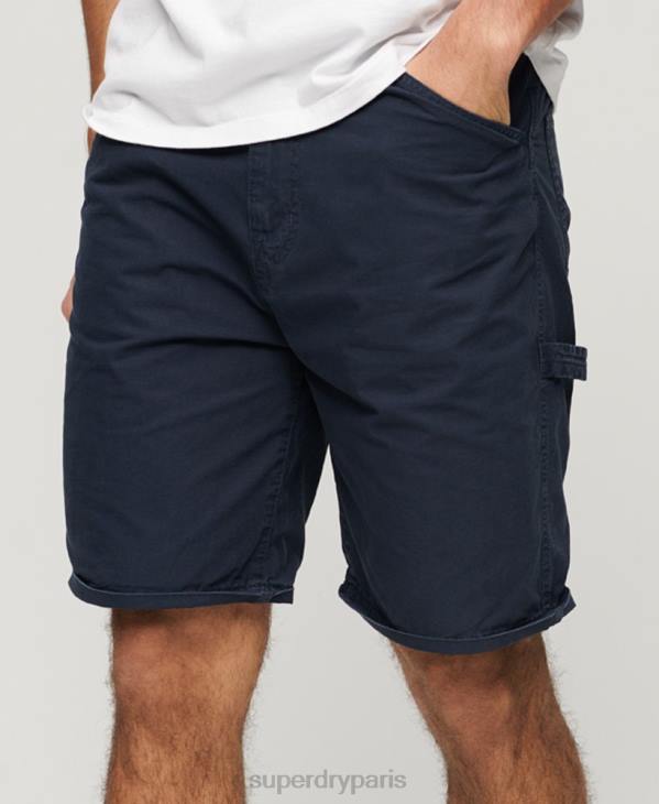 Superdry Hommes short de charpentier D64Z45 vêtements marine