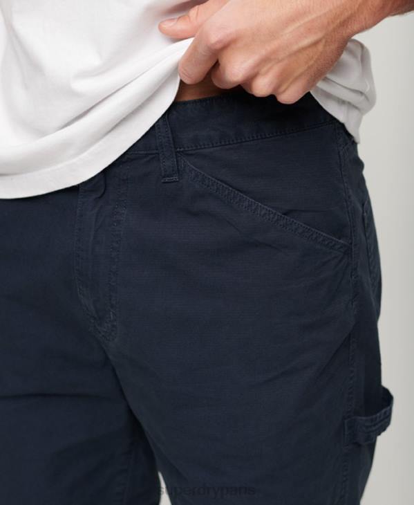 Superdry Hommes short de charpentier D64Z45 vêtements marine