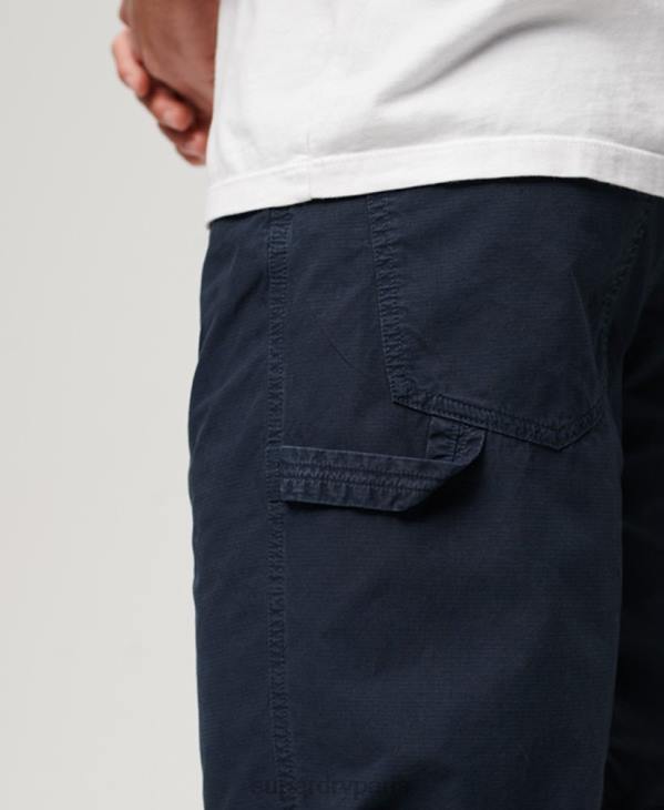 Superdry Hommes short de charpentier D64Z45 vêtements marine