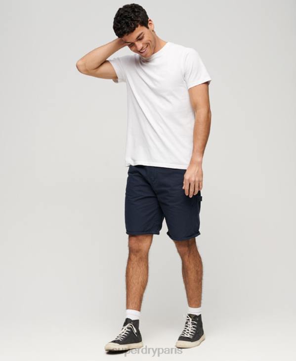 Superdry Hommes short de charpentier D64Z45 vêtements marine