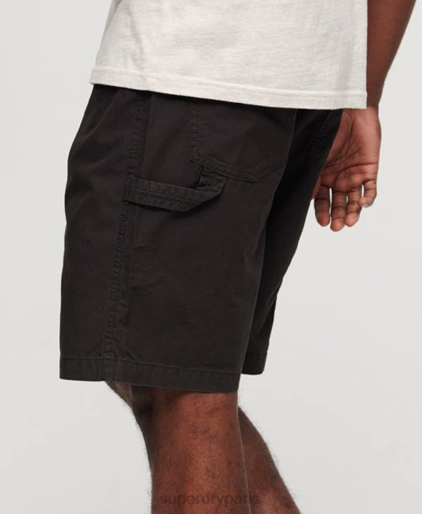 Superdry Hommes short de charpentier D64Z87 vêtements noir