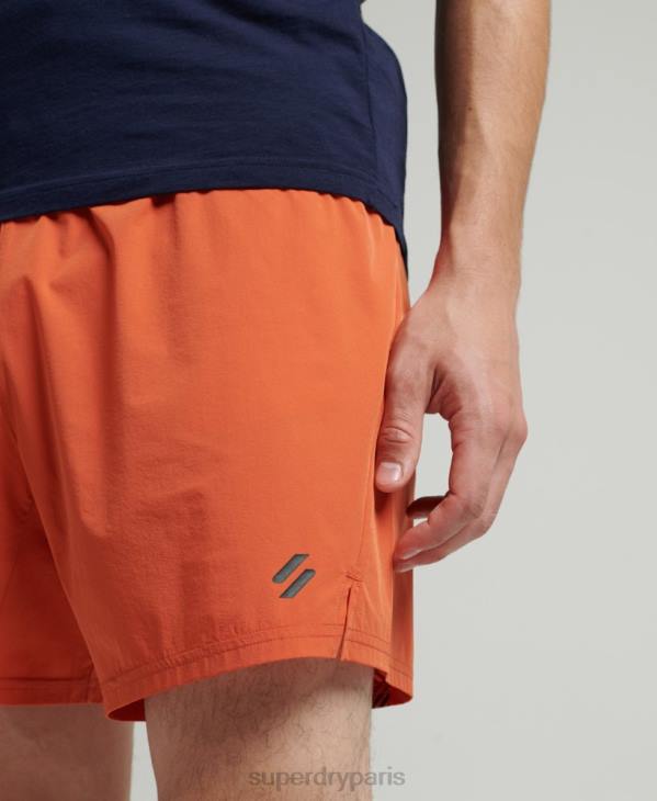 Superdry Hommes short de course haut de gamme D64Z5359 vêtements orange