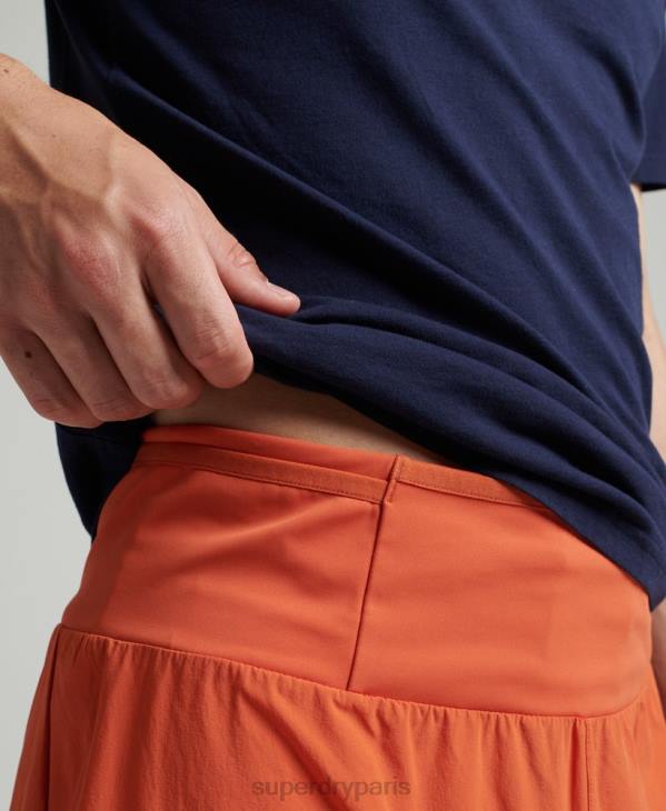 Superdry Hommes short de course haut de gamme D64Z5359 vêtements orange