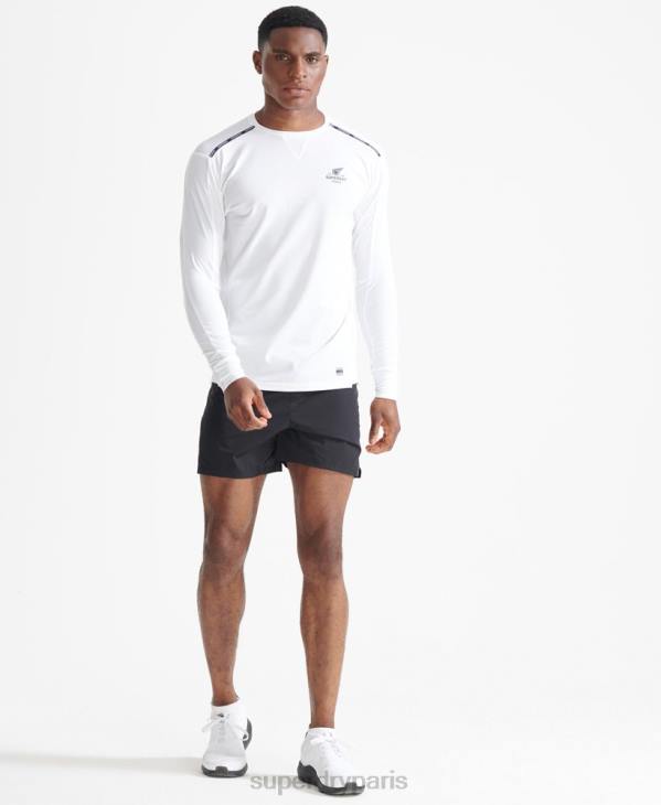 Superdry Hommes short de course haut de gamme D64Z5364 vêtements noir