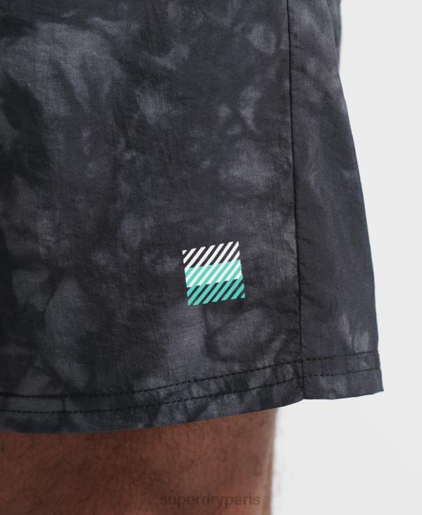 Superdry Hommes short de course à pied D64Z5372 vêtements noir