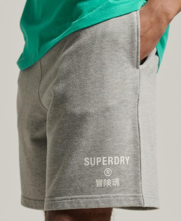Superdry Hommes short de sport code core D64Z323 vêtements gris