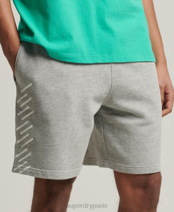Superdry Hommes short de sport code core D64Z323 vêtements gris