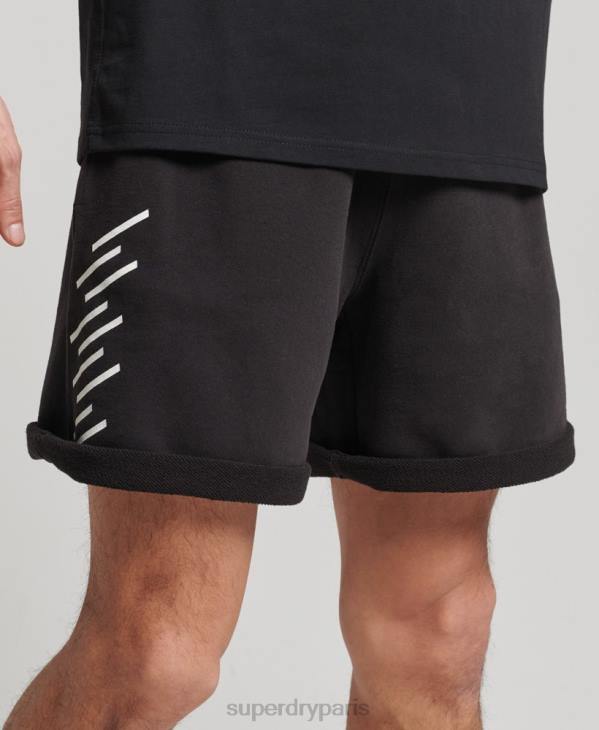 Superdry Hommes short de sport code core D64Z328 vêtements noir