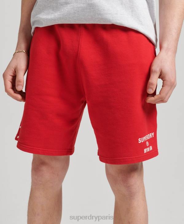 Superdry Hommes short de sport code core D64Z338 vêtements rouge