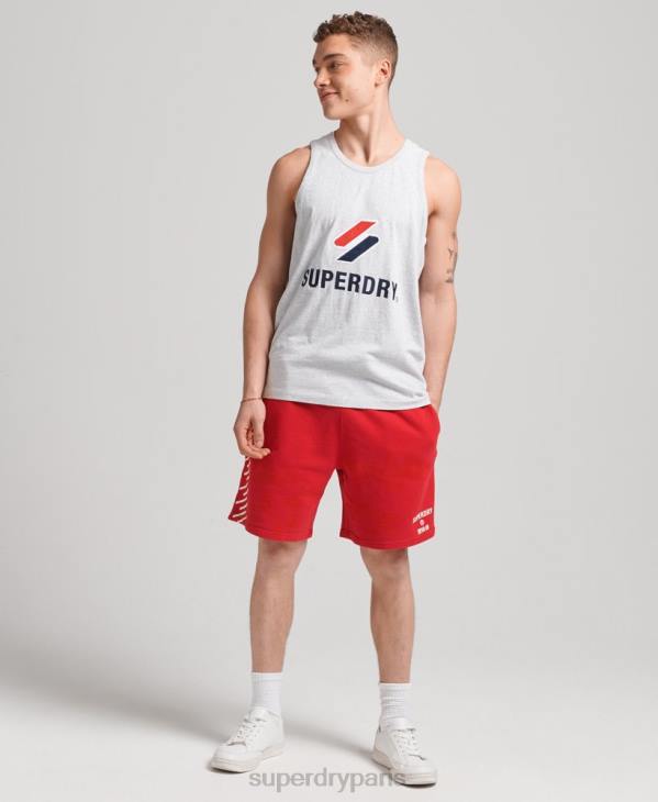 Superdry Hommes short de sport code core D64Z338 vêtements rouge