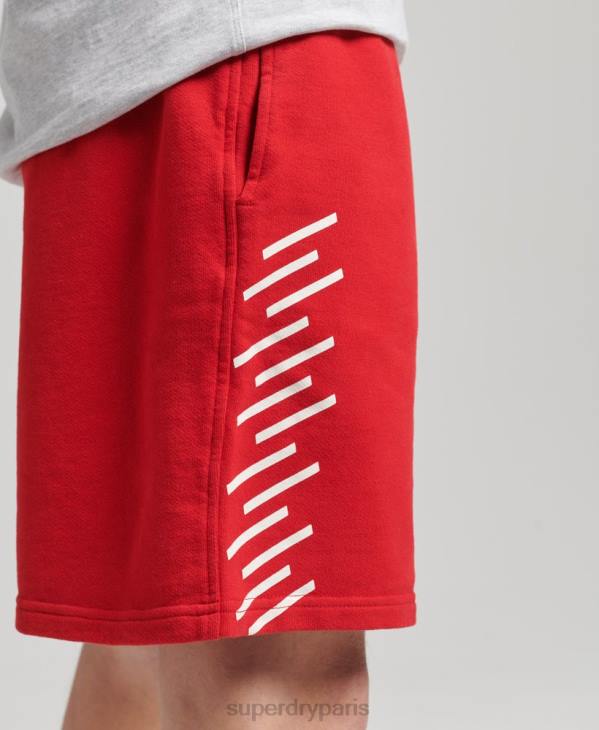 Superdry Hommes short de sport code core D64Z338 vêtements rouge