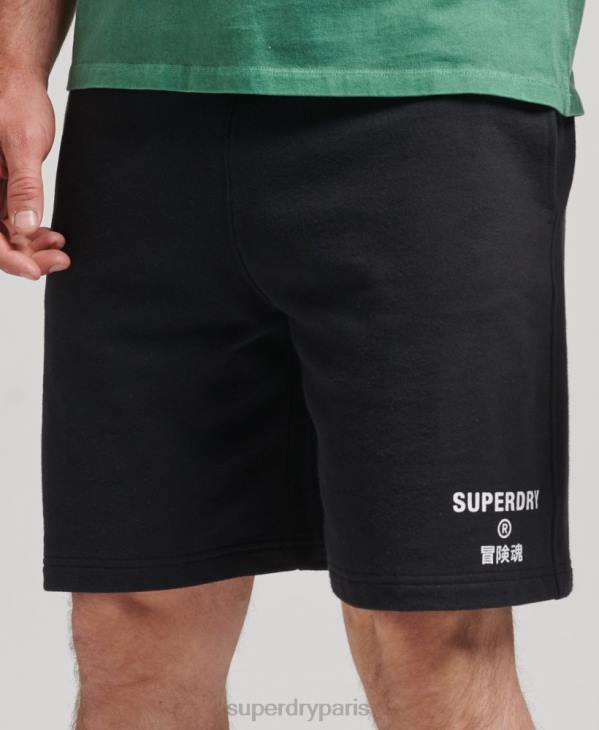 Superdry Hommes short de sport code core D64Z347 vêtements noir