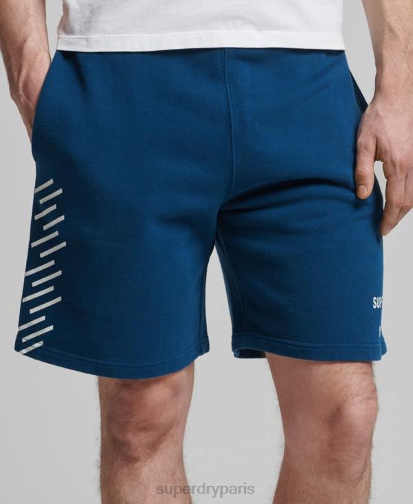 Superdry Hommes short de sport code core D64Z351 vêtements bleu