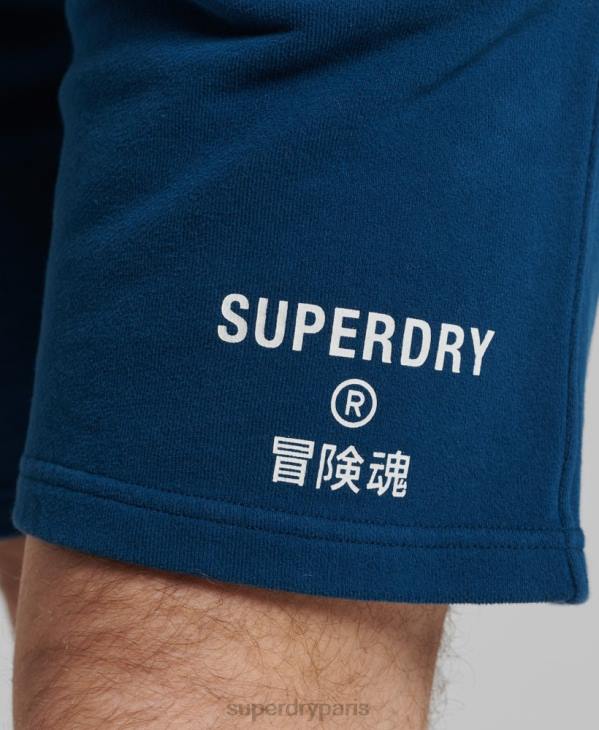 Superdry Hommes short de sport code core D64Z351 vêtements bleu