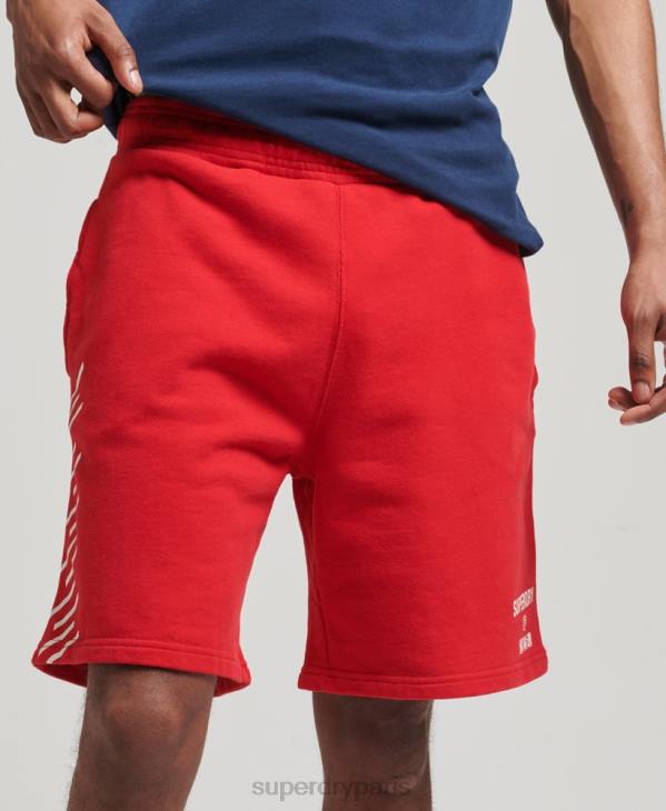 Superdry Hommes short de sport code core D64Z367 vêtements rouge