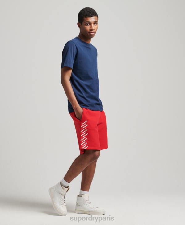 Superdry Hommes short de sport code core D64Z367 vêtements rouge
