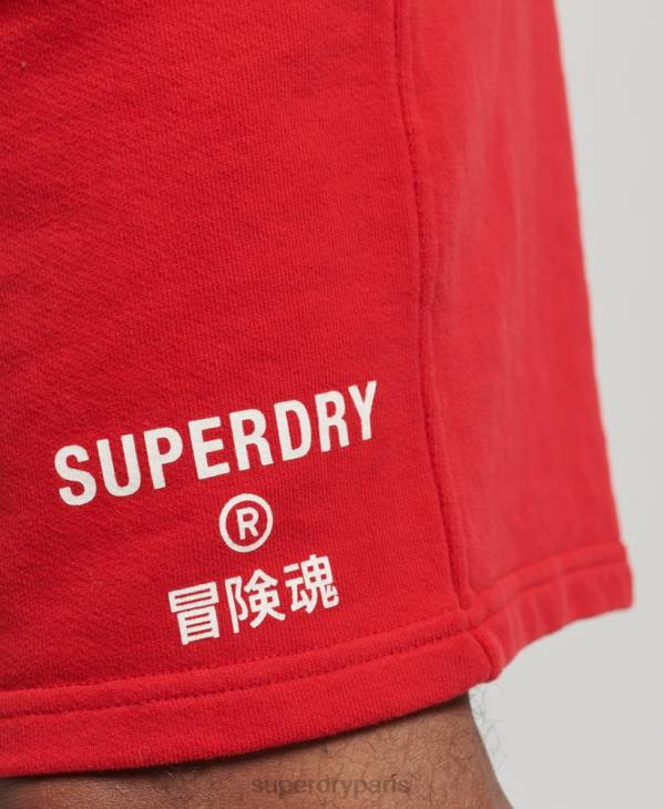 Superdry Hommes short de sport code core D64Z367 vêtements rouge