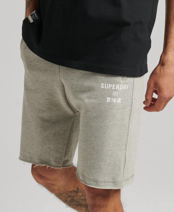 Superdry Hommes short de sport code core D64Z378 vêtements gris
