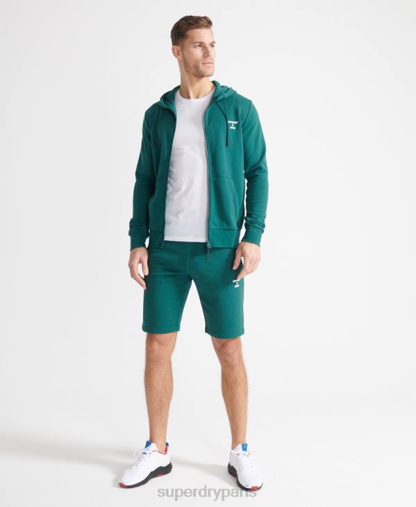 Superdry Hommes short de sport d'entraînement D64Z371 vêtements vert