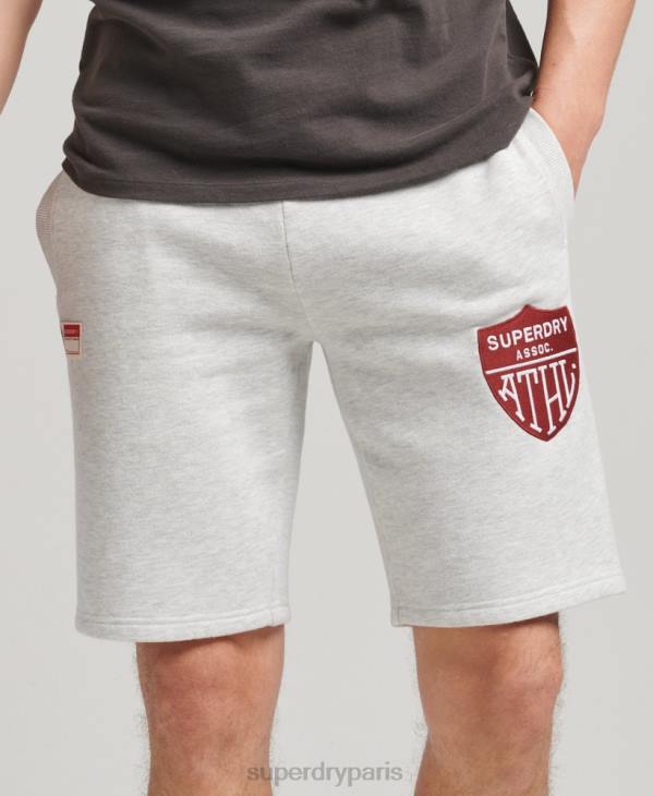 Superdry Hommes short de sport vintage D64Z362 vêtements gris clair