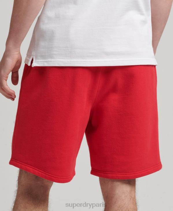 Superdry Hommes short de survêtement à code appliqué D64Z366 vêtements rouge