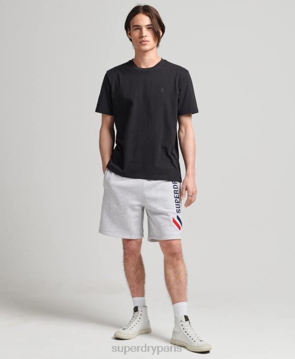 Superdry Hommes short de survêtement à code appliqué D64Z374 vêtements gris
